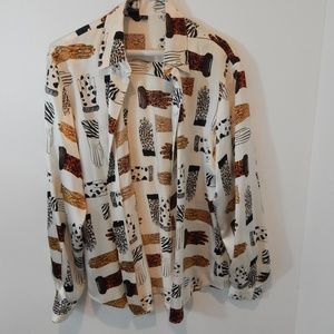 Animal Print Glove Blouse